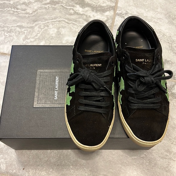 Saint Laurent Women's Court Classic SL/06 California Low Top Sneakers size 37.5 - Picture 1 of 4